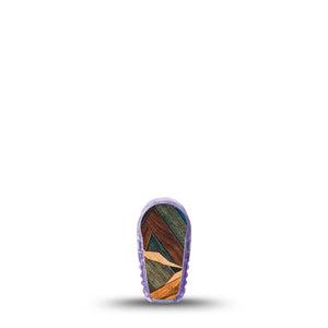 ExpressionMed Wood Mountains Dexcom G6 Sticker, Single Sticker earthy outdoor graphic Decorative Adhesive Tape for CGM