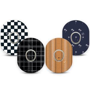 ExpressionMed Everyday Classic Dexcom G7 and Dexcom Stelo Glucose Biosensor System, tape and sticker  Fun patterns Decorative Decal for CGM