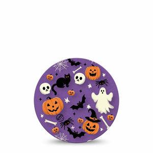 ExpressionMed Happy Halloween Freestyle Libre Overpatch, Abbott Lingo, Single Halloween Concept Decorations Fixing Ring Patch CGM Design