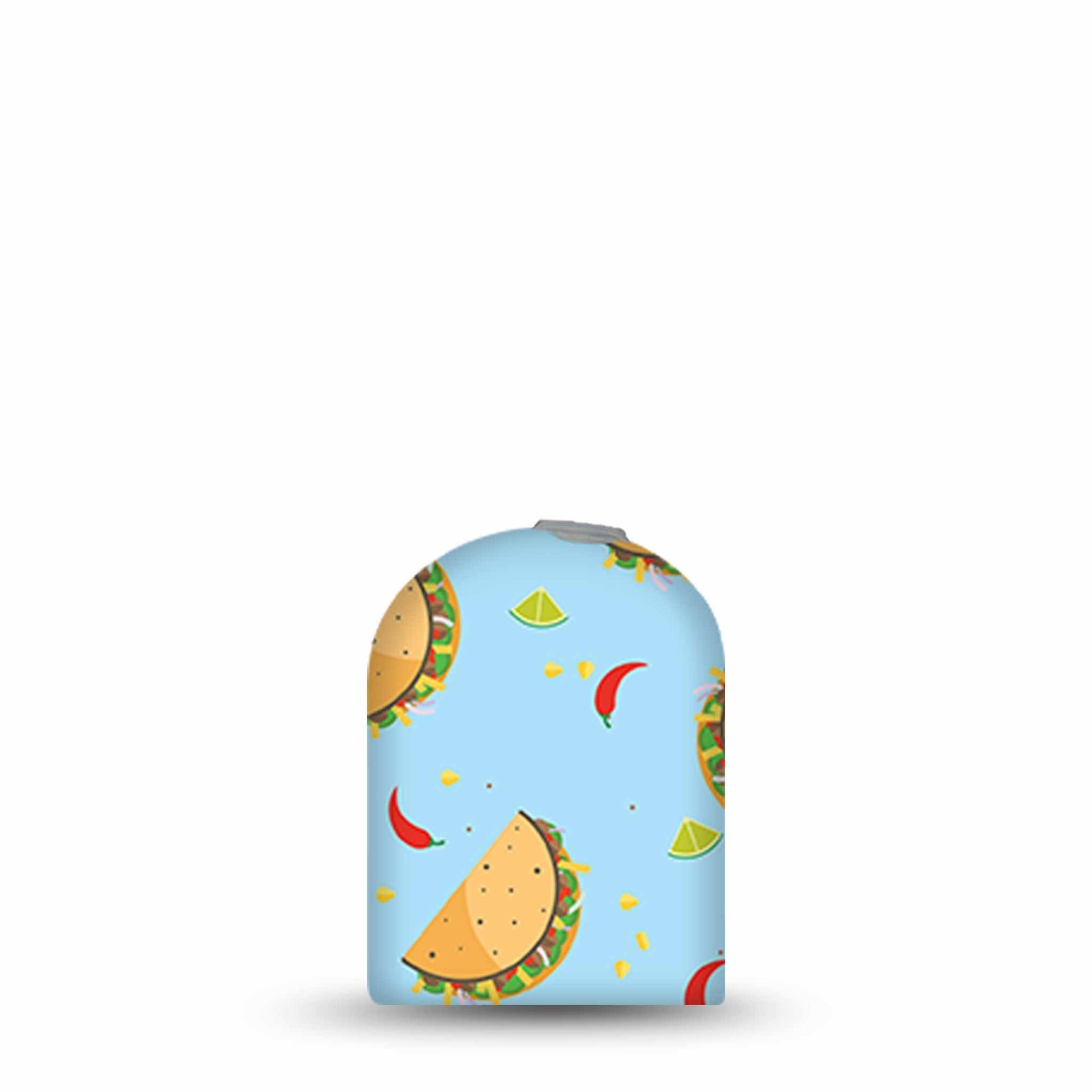 ExpressionMed Spicy Tacos Pod Full Wrap Sticker Pod Full Wrap Sticker Single Sticker Taco Jalepenos Pattern Vinyl Decoration  Pump design