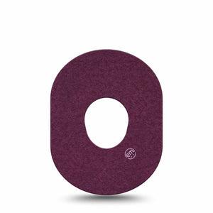 ExpressionMed Wine Red Dexcom G7 Tape, Dexcom Stelo Glucose Biosensor System, Single Tape Basic Color, Overlay Tape CGM Design