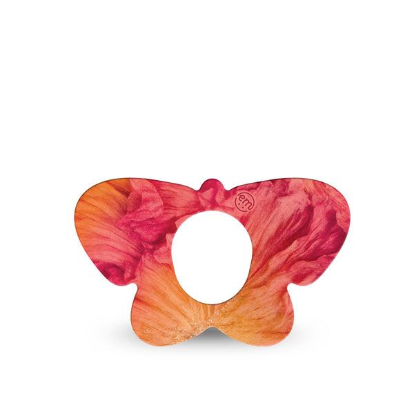 ExpressionMed Ruffles Dexcom G7 and Dexcom Stelo Glucose Biosensor System Butterfly, Single Tape Ruffle floral inspired Overlay Tape for CGM