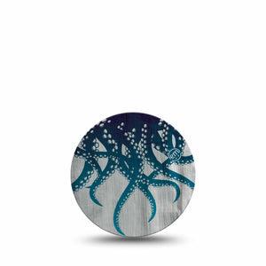 ExpressionMed Tentacles Freestyle Libre 3 and Libre 3 Plus Overpatch, Single Tape Gradient Tentacles, Adhesive Patch CGM Design