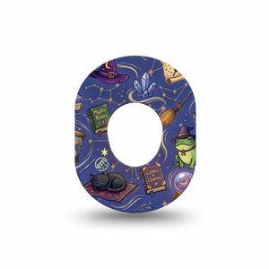 ExpressionMed Wizarding World Dexcom G7 and Dexcom Stelo Glucose Biosensor System Mini, Single Tape spellbinding wizard style Waterproof Plaster for CGM