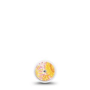ExpressionMed Bright Sunshine Freestyle Libre, Libre 2 Plus, and Abbott Lingo Sticker, Single Sticker bright sunshine design Decorative Patch for Continuous Glucose Monitor