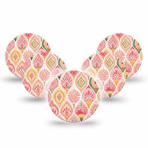ExpressionMed Blush Freestyle Libre 3 and Libre 3 Plus OverPatch, 5-Pack light blush tone Plaster for Continuous Glucose Monitor