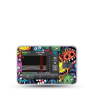 ExpressionMed Funky Monsters Tandem T-Slim Sticker Single Sticker Only Mischievous Creatures, Vinyl Decoration Pump Design