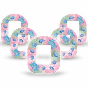 ExpressionMed Turtley One-derful Tandem Mobi, 5-Pack Girly beachy motifs Decorative Patch For Pump