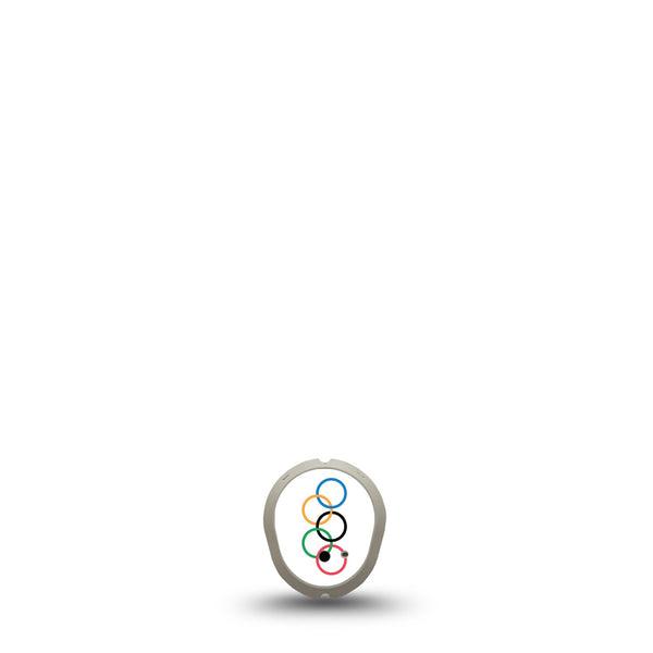 ExpressionMed 5 Rings Dexcom G7 Sticker, Dexcom Stelo Glucose Biosensor System, Single Sticker Only Paris 2024 Vinyl Decoration  Continuous Glucose Monitor Design