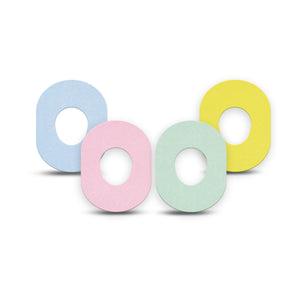 ExpressionMed Solids Variety Pack Dexcom G7 Mini Tape, Dexcom Stelo Glucose Biosensor System, 4-Pack Tape Variety, Springy Inspired, Patch Continuous Glucose Monitor Design