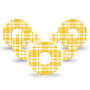 ExpressionMed yellow gingham Infusion Set, 10-Pack Sunny checker print Accessories For Pump