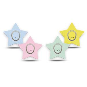 ExpressionMed Solids Variety Pack Dexcom G7 Star Shape Tape, Dexcom Stelo Glucose Biosensor System,  4-Pack Tape and 4-Pack Sticker Variety, Solid Color Pack, Overlay Patch CGM Design