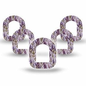 ExpressionMed Stitched Bloom Omnipod Mini, 5-Pack 3d embroidery inspired Sensor Cover For Insulin Pump
