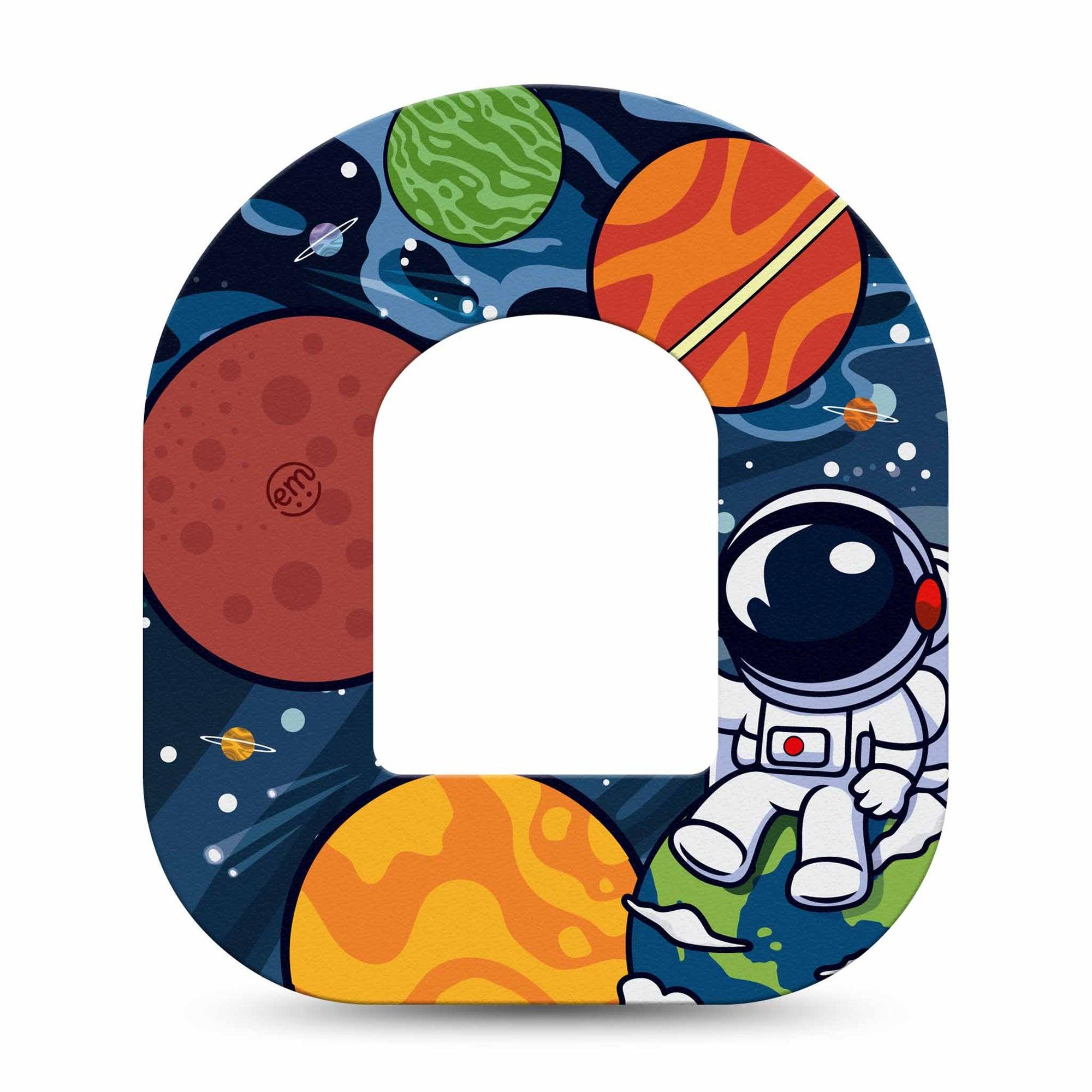 ExpressionMed Astronaut Omnipod Tape Single Spaceman Animated Adhesive Patch Pump Design