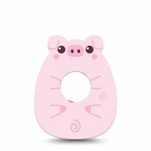 ExpressionMed Strawberry Piglet Infusion Set Gumdrop Shape Tape 5-Pack Tape Baby Pigs Adhesive Tape CGM Design