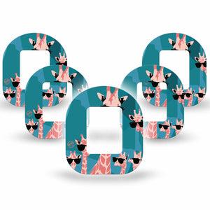 ExpressionMed Cool Giraffes Tandem Mobi Tape 5-Pack Tape Trendy Giraffe Adhesive Tape Pump Design