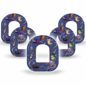 ExpressionMed Wizarding World Omnipod, 5-Pack magical world pattern Sensor Cover For Pump