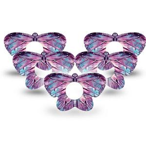 ExpressionMed Crystal Butterfly Infusion Butterfly, 10-Pack crystal butterfly pattern Fixing Ring Tape For Pump