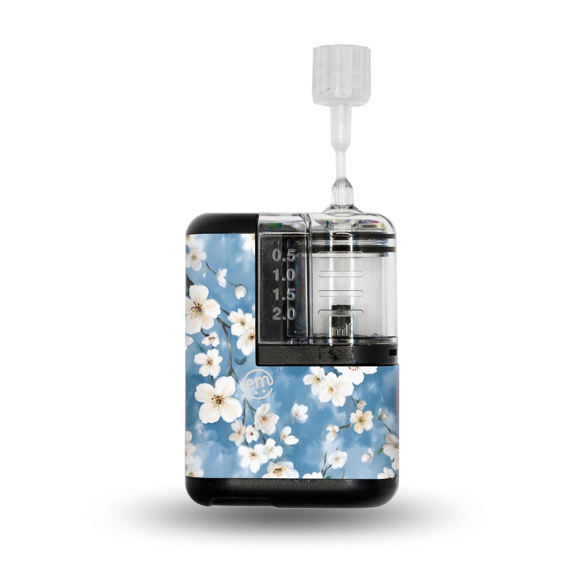 ExpressionMed Cherry Blossom Tandem Mobi Sticker Single Sticker Only Limewash Painted White Blooms, Vinyl Decoration CGM Design