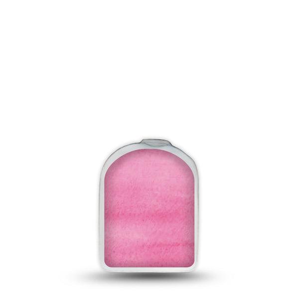 ExpressionMed Pink Horizon Omnipod Surface Center Sticker Single Sticker Rosy Glow Vinyl Decoration Pump Design