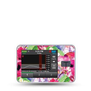 ExpressionMed Watercolor Red Flowers Tandem T-Slim Sticker Single Sticker Lively Pink Garden Vinyl Decoration Pump Design