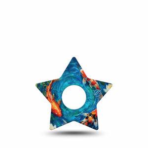 ExpressionMed Koi Pond Freestyle Libre 3 and Libre 3 Plus Star, Single Tape koi garden pond Best Covers for CGM