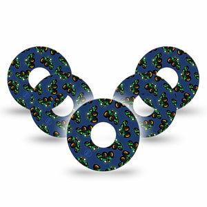 ExpressionMed Tractors Freestyle Libre 3 and Libre 3 Plus Tape, 5-Pack Tape Green Tractors, Adhesive Tape Continuous Glucose Monitor Design