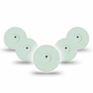 ExpressionMed Mint Green Freestyle Libre 3 and Libre 3 Plus Tape, 5-Pack Tape and 5-Pack Sticker Basic Color, Adhesive Tape Continuous Glucose Monitor Design