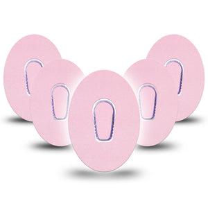 ExpressionMed Baby Pink Dexcom G6 Tape, 5-Pack Tape and 5-Pack Sticker Pantone Color, Plaster Continuous Glucose Monitor Design