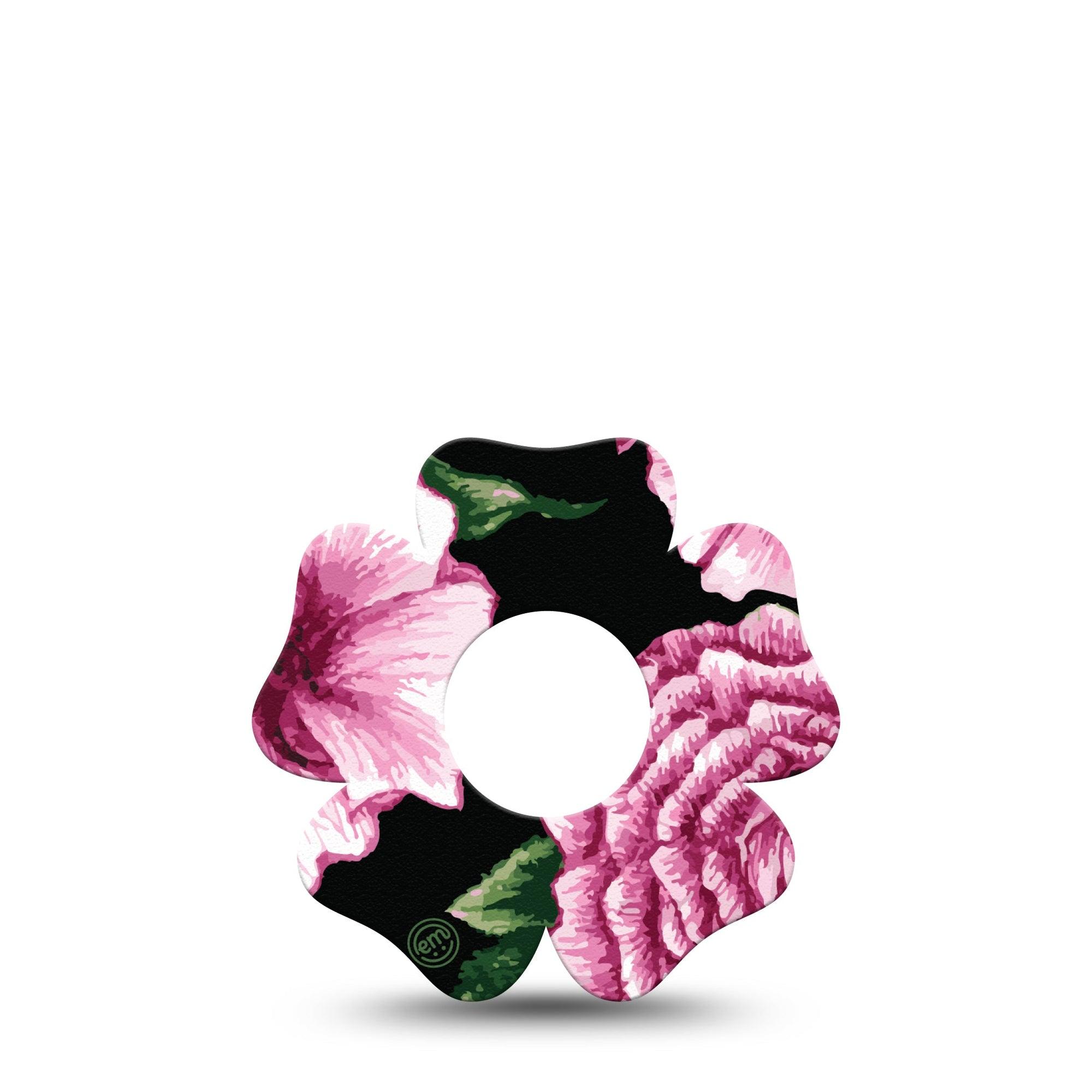 ExpressionMed Intricate Floral Infusion Set Flower Shape Tape 5-Pack Tape Lush Arrangements, Plaster Continuous Glucose Monitor Design
