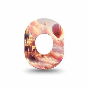 ExpressionMed Dreamy Skies Dexcom G7 Mini Tape, Dexcom Stelo Glucose Biosensor System, Single Tape Surreal Landscape, Patch Continuous Glucose Monitor Design