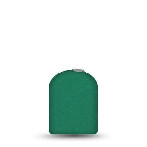 ExpressionMed Forest Green Omnipod Full Wrap Center Sticker, Single Sticker Only Nature Green Tone, Vinyl Decoration Pump Design