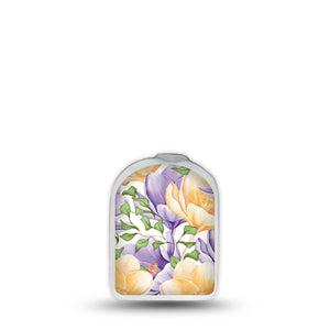 ExpressionMed Crocus Flowers Omnipod Surface Center Sticker Single Sticker Crocus Bulbs Vinyl Decoration Pump Design