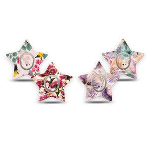 ExpressionMed Warm Florals Dexcom G7 and Dexcom Stelo Glucose Biosensor System Star, tape and sticker  Pale pink garden Plaster for CGM