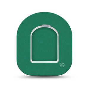 ExpressionMed Forest Green Omnipod Mini Tape, Single Tape and Single Sticker Pantone 7727U, Adhesive Tape Pump Design
