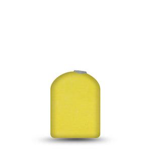 ExpressionMed Butter Yellow Omnipod Full Wrap Center Sticker, Single Sticker Only Solid Color, Vinyl Decoration Pump Design