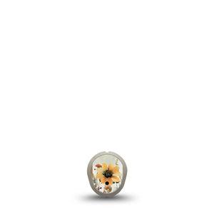 ExpressionMed Floral Antlers Dexcom G7 Sticker, Dexcom Stelo Glucose Biosensor System, Single Sticker Only Antler Bouquet, Vinyl Decoration Continuous Glucose Monitor Design