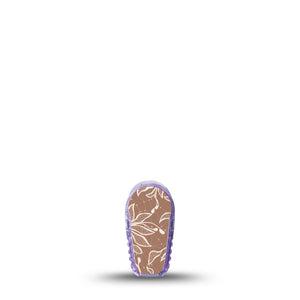 ExpressionMed Mocha Mousse Lace Dexcom G6 Sticker, Single Sticker Only Summer Floral Mocha, Vinyl Decoration Continuous Glucose Monitor Design