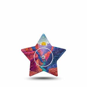 ExpressionMed Grand Canyon Freestyle Libre, Libre 2 Plus, and Abbott Lingo Star, Single Tape and Single Sticker earthy rock aesthetic Patch for CGM
