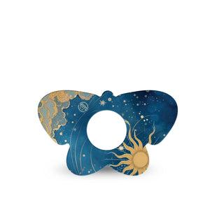 ExpressionMed Mystic Skies Infusion Butterfly, 5-Pack sun and clouds illustration Vinyl Decoration For Insulin Pump