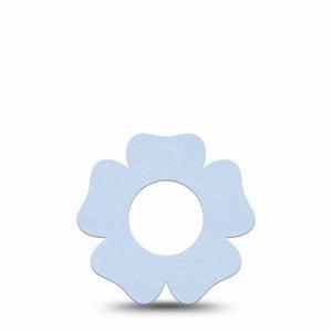 ExpressionMed Light Wash Jeans Freestyle Libre 2 and Libre 2 Plus Flower Shape Tape, Abbott Lingo, Single Tape Solid Color, Plaster CGM Design