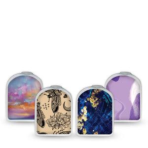 ExpressionMed Vivid Omnipod Sticker, Pod Surface Sticker deep blue graphic Waterproof Plaster For Insulin Pump
