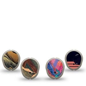 ExpressionMed Scenic Sights Dexcom G7 and Dexcom Stelo Glucose Biosensor System Sticker, 4-Pack Sticker Outdoor scenic travel imagery Sensor Cover for Continuous Glucose Monitor