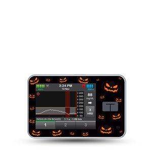 ExpressionMed Scary Pumpkin Tandem T-Slim Sticker Single Sticker Only Spooky Carved Pumpkin Vinyl Decoration Pump Design