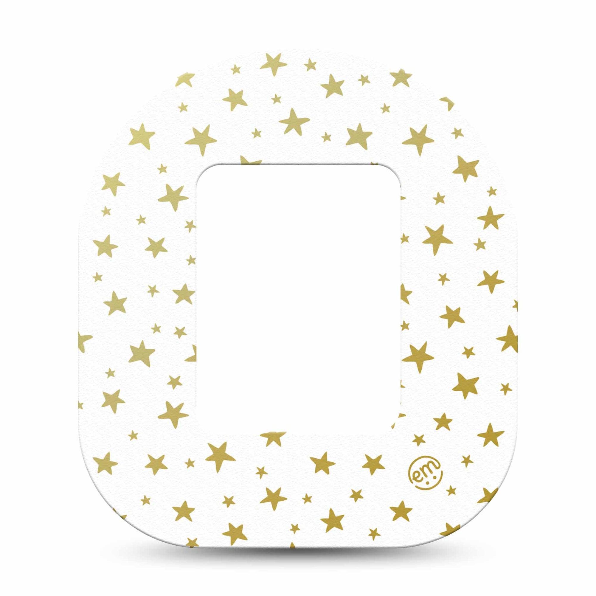 ExpressionMed Twinkling Star Tandem Mobi Single Tape Gold star pattern Pump Plaster Design