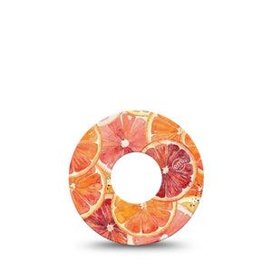 ExpressionMed Oranges Infusion Set, 5-Pack Layered citrus slices Decorative Patch For Insulin Pump