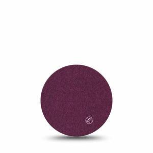 ExpressionMed Wine Red Freestyle Libre 3 and Libre 3 Plus Overpatch, Single Tape Solid Color, Adhesive Patch CGM Design