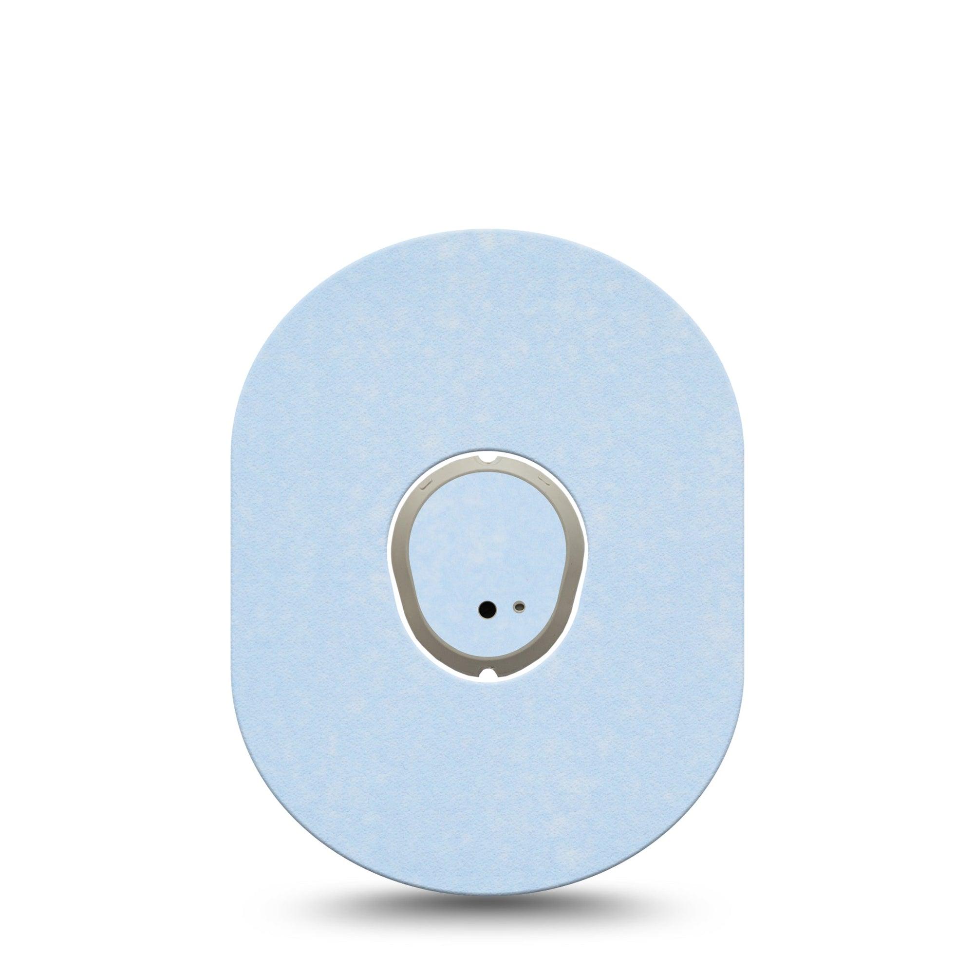 ExpressionMed Light Wash Jeans Dexcom G7 Tape, Dexcom Stelo Glucose Biosensor System, Single Tape and Single Sticker Basic Light Blue, Overlay Tape CGM Design