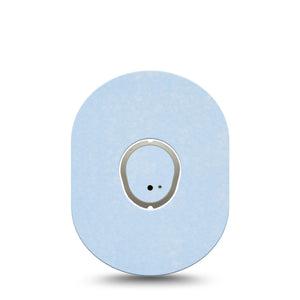 ExpressionMed Light Wash Jeans Dexcom G7 Sticker and Tape, Dexcom Stelo Glucose Biosensor System,  Color Sample Inspired, Vinyl Sticker and Tape Pairing Continuous Glucose Monitor Design