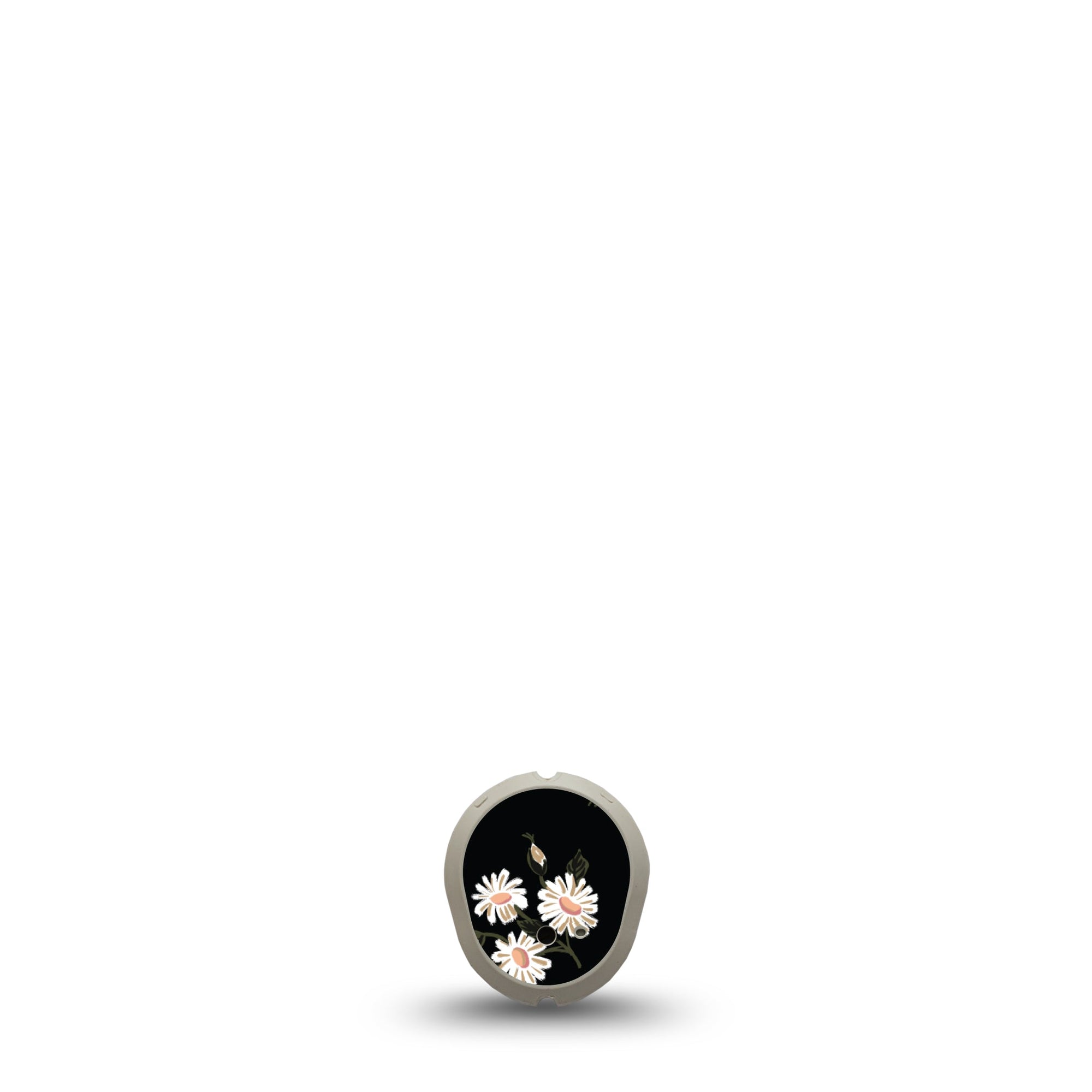 ExpressionMed Black Daisies Dexcom G7 Sticker Single Sticker Only Trio Of Daisy Florals, Vinyl Decoration  CGM Design